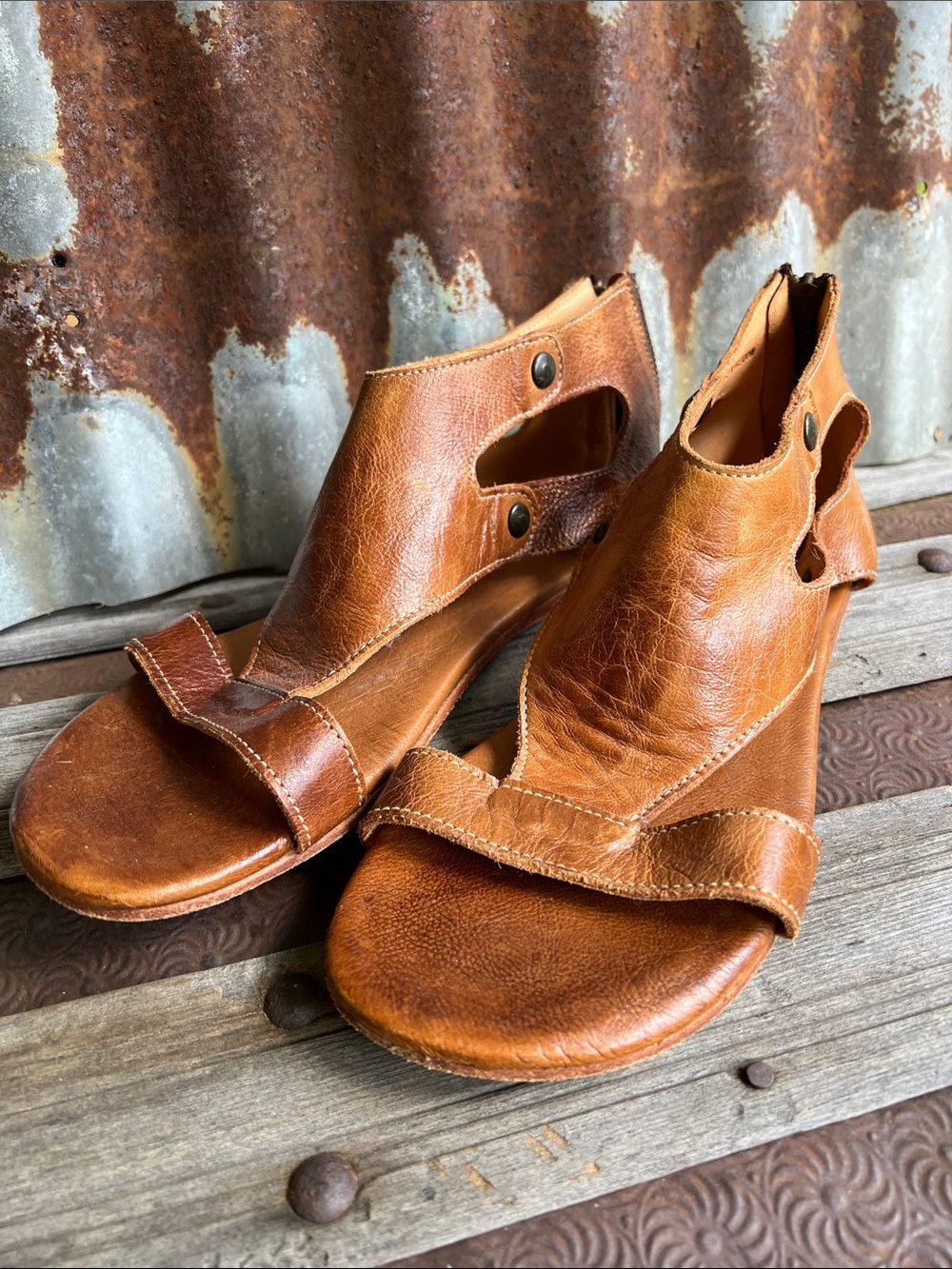 BED|STU Soto Leather Sandals Womens size 9